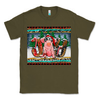 Army Green joy pig Classic Tee - RanaPortraitStore