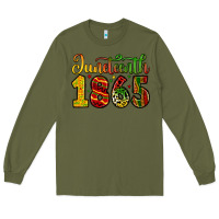 Army Green juneteenth 1865 Long Sleeve Tee - Zillion Design Studio