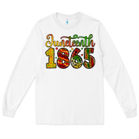 White juneteenth 1865 Long Sleeve Tee - Zillion Design Studio