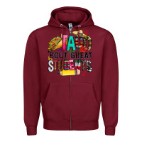 Burgundy taco bout great students Zipper Hoodie - CTS Tumbler Store