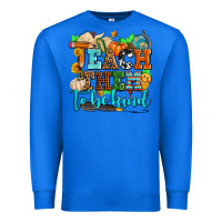 True Royal teach them to be kind with pumpkins and fall Premium Sweatshirt - AdoDesignShop