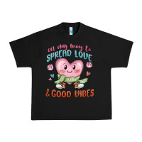 Black on my way to spread love Urban Heavy Tee - MaliasSmallBusiness