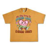 Peanut Butter on my way to spread love Urban Heavy Tee - MaliasSmallBusiness