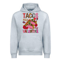 Heather Grey tacos are my valentine Urban Hoodie - NancyCooperArtShop