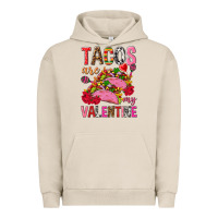 Pigment French Oak tacos are my valentine Urban Hoodie - NancyCooperArtShop