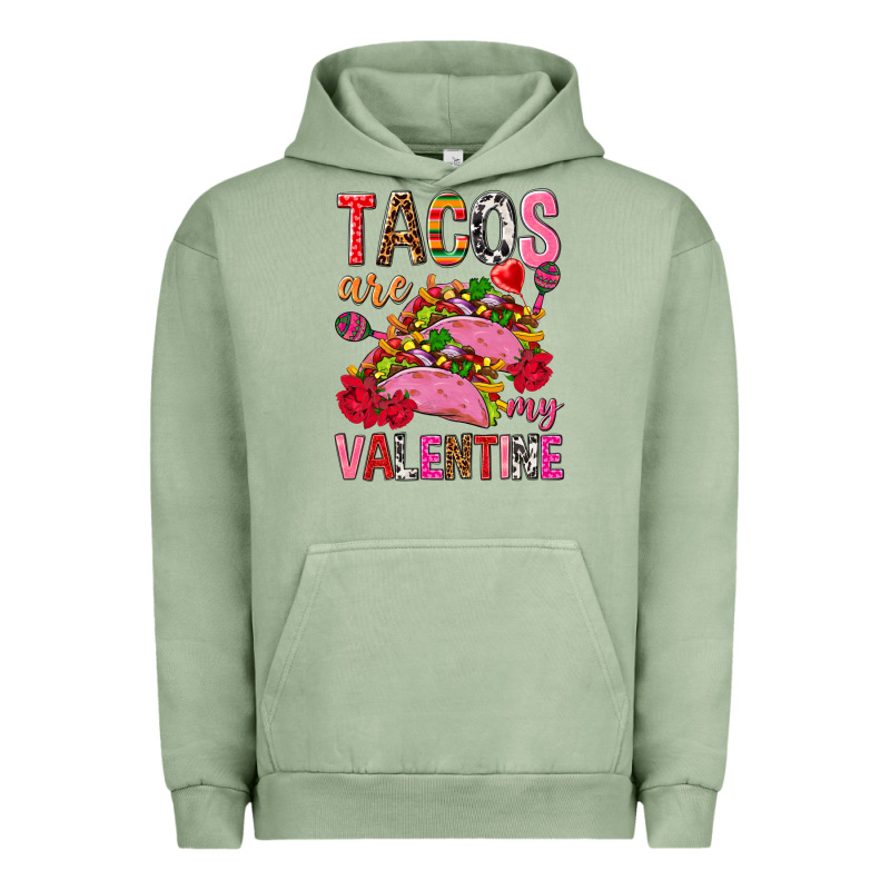 Tacos Are My Valentine Urban Hoodie by NancyCooperArtShop | Teevron