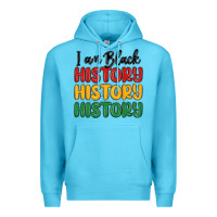 Ocean Blue i am black history Premium Hoodie - MaliasSmallBusiness