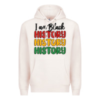 Pale Pink i am black history Premium Hoodie - MaliasSmallBusiness