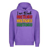 Purple i am black history Premium Hoodie - MaliasSmallBusiness