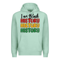 Seafoam i am black history Premium Hoodie - MaliasSmallBusiness