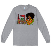 Heather Grey i am black history Long Sleeve Tee - Zillion Design Studio