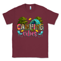 Burgundy camping vibes Classic Tee - Zillion Design Studio
