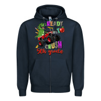 Navy ready to crush 5th grade Zipper Hoodie - Zillion Design Studio
