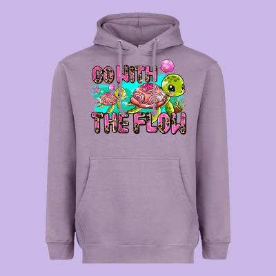 Go With The Flow Heavyweight Hoodie Designed By Adodesignshop