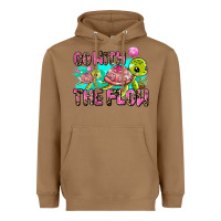 Toasted Coconut go with the flow Heavyweight Hoodie - AdoDesignShop