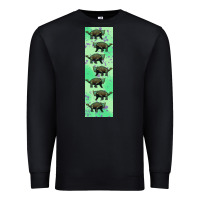 Black dinosaur ankylosaurus pen wrap Premium Sweatshirt - Artiststas