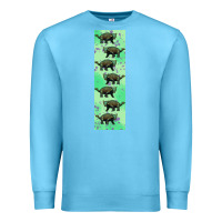 Ocean Blue dinosaur ankylosaurus pen wrap Premium Sweatshirt - Artiststas
