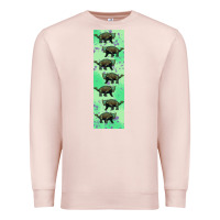 Pale Pink dinosaur ankylosaurus pen wrap Premium Sweatshirt - Artiststas