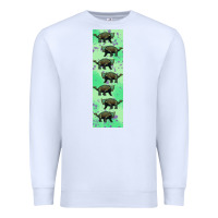 White dinosaur ankylosaurus pen wrap Premium Sweatshirt - Artiststas
