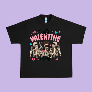 Anti Valentine Club Urban Heavy Tee Designed By Maliassmallbusiness