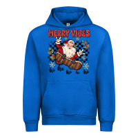 Cobalt merry vibes ho ho ho Urban Hoodie - MaliasSmallBusiness