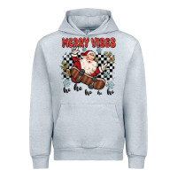 Heather Grey merry vibes ho ho ho Urban Hoodie - MaliasSmallBusiness