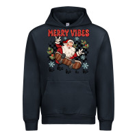 Navy merry vibes ho ho ho Urban Hoodie - MaliasSmallBusiness