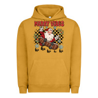 Pigment Peanut Butter merry vibes ho ho ho Urban Hoodie - MaliasSmallBusiness