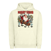 Pigment Pistachio merry vibes ho ho ho Urban Hoodie - MaliasSmallBusiness