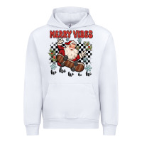 White merry vibes ho ho ho Urban Hoodie - MaliasSmallBusiness