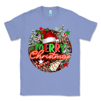 Colony Blue Merry christmas Classic Tee - FaDigitalArtStudio