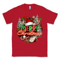 Red Merry christmas Classic Tee - FaDigitalArtStudio