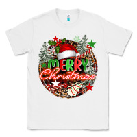 White Merry christmas Classic Tee - FaDigitalArtStudio