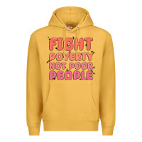 Mustard fight poverty not poor people Premium Hoodie - MaliasSmallBusiness