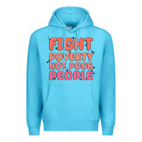 Ocean Blue fight poverty not poor people Premium Hoodie - MaliasSmallBusiness