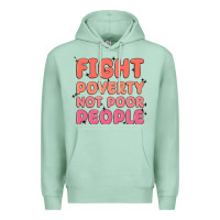 Seafoam fight poverty not poor people Premium Hoodie - MaliasSmallBusiness