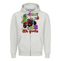 Dove Grey ready to crush 6th grade Zipper Hoodie - Zillion Design Studio