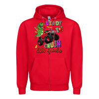 Red ready to crush 6th grade Zipper Hoodie - Zillion Design Studio