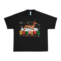 Black dachshund through the snow Urban Heavy Tee - MaliasSmallBusiness