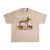 French Oak dachshund through the snow Urban Heavy Tee - MaliasSmallBusiness