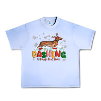Grape Ice dachshund through the snow Urban Heavy Tee - MaliasSmallBusiness