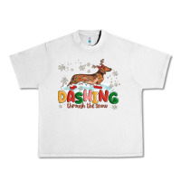 Lunar Rock dachshund through the snow Urban Heavy Tee - MaliasSmallBusiness