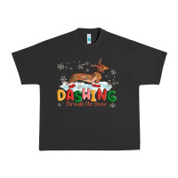 Pigment Black dachshund through the snow Urban Heavy Tee - MaliasSmallBusiness