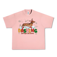 Salmon dachshund through the snow Urban Heavy Tee - MaliasSmallBusiness