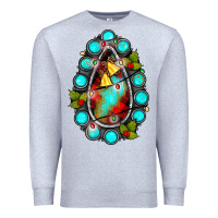 Heather Grey gemstone christmas Premium Sweatshirt - JahusDesignShop