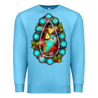 Ocean Blue gemstone christmas Premium Sweatshirt - JahusDesignShop