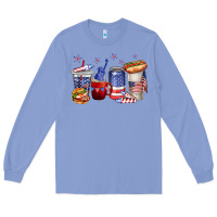 Colony Blue 4th of july coffee cups Long Sleeve Tee - texasbilliewilder
