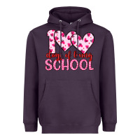 Plum 100 days of loving school Heavyweight Hoodie - Artiststas