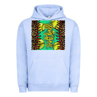 Pigment Grape Ice softball leopard Urban Hoodie - NancyCooperArtShop