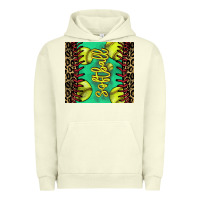 Pigment Pistachio softball leopard Urban Hoodie - NancyCooperArtShop